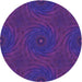 Square Patterned Bright Purple Rug, pat2396pur