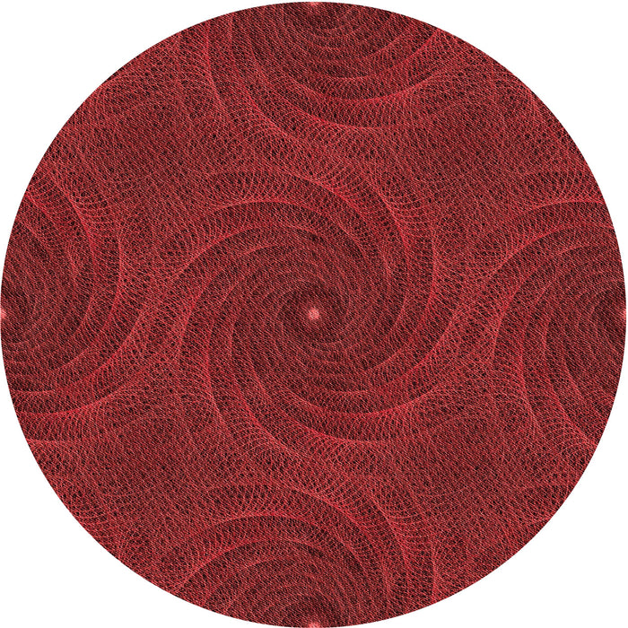 Square Machine Washable Transitional Red Rug in a Living Room, wshpat2396rd