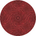 Square Machine Washable Transitional Red Rug in a Living Room, wshpat2396rd