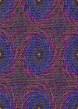 Patterned Dark Purple Novelty Rug, pat2396