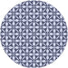 Square Patterned Blue Rug, pat2397blu