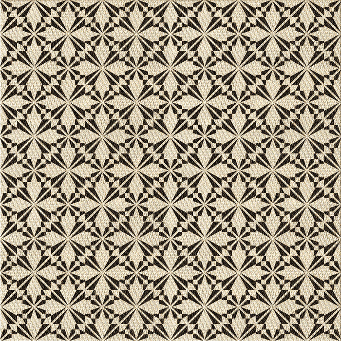 Round Machine Washable Transitional Vanilla Gold Rug, wshpat2397brn