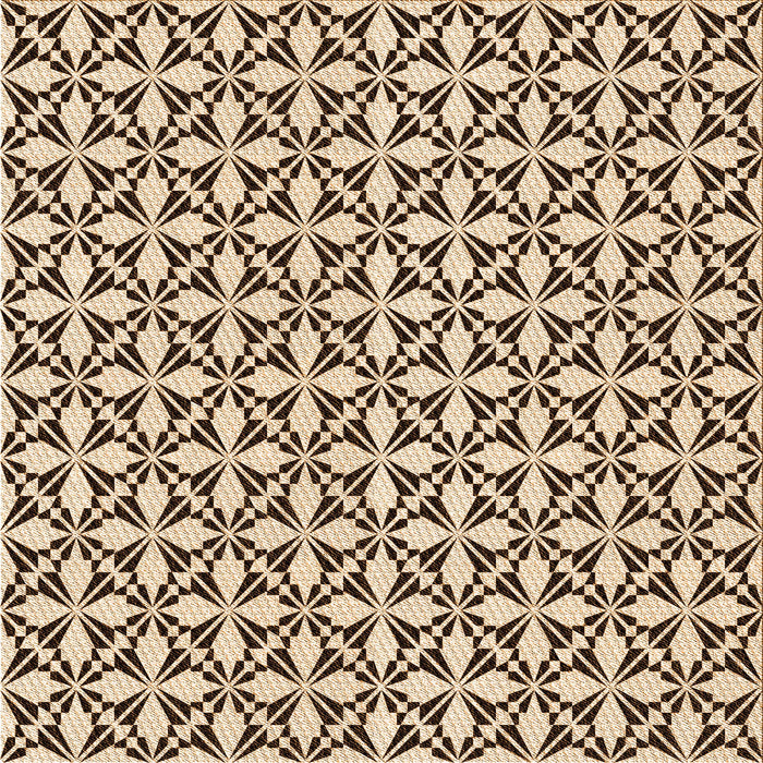 Round Patterned Golden Blonde Gold Rug, pat2397org