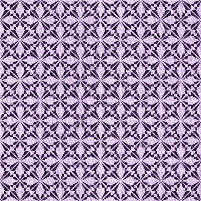 Round Machine Washable Transitional Purple Rug, wshpat2397pur
