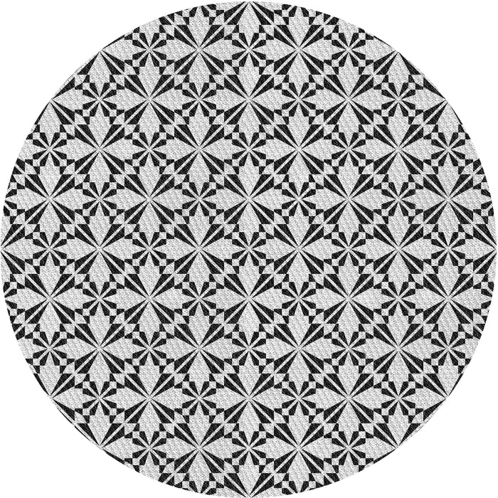 Square Machine Washable Transitional Light Black Rug, wshpat2397