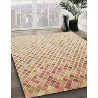 Patterned Golden Blonde Gold Rug, pat2398brn