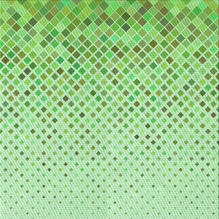 Round Patterned Green Rug, pat2398grn