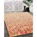 Machine Washable Transitional Bright Orange Rug in a Family Room, wshpat2398org