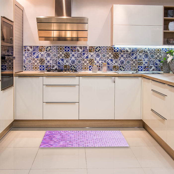 Patterned Blossom Pink Rug in a Kitchen, pat2398pur