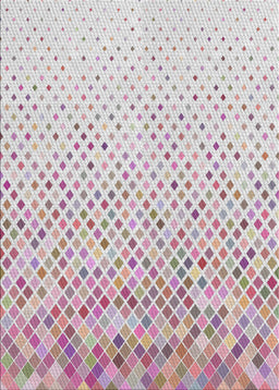 Patterned Platinum Gray Novelty Rug, pat2398
