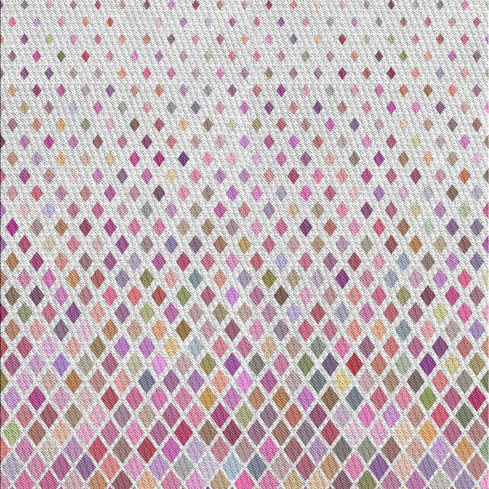 Patterned Platinum Gray Novelty Rug, pat2398