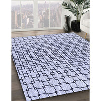 Patterned Lavender Blue Rug, pat2399blu