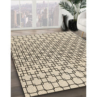 Patterned Wheat Beige Rug, pat2399brn