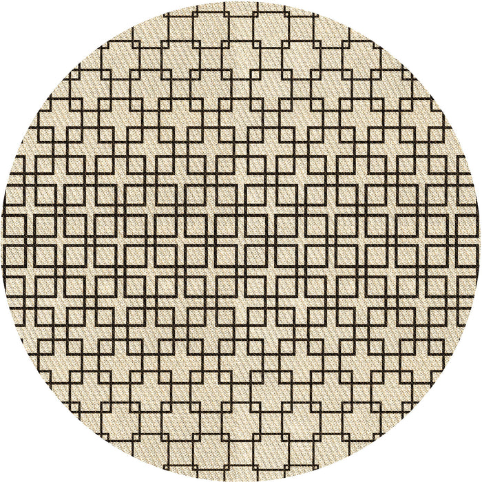 Square Patterned Wheat Beige Rug, pat2399brn