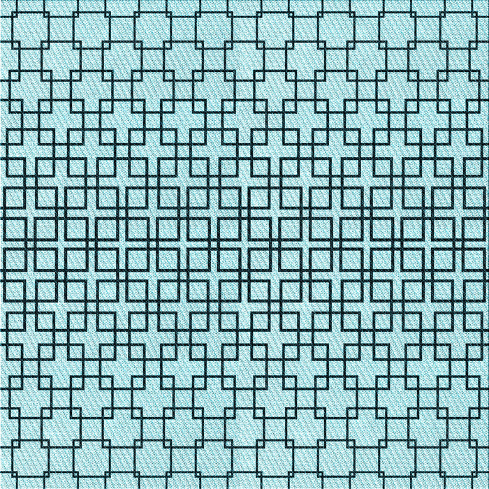 Round Patterned Deep-Sea Green Rug, pat2399lblu