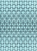 Machine Washable Transitional Deep-Sea Green Rug, wshpat2399lblu