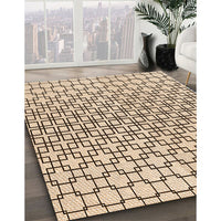 Patterned Sienna Brown Rug, pat2399org