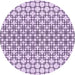 Square Patterned Purple Flower Purple Rug, pat2399pur