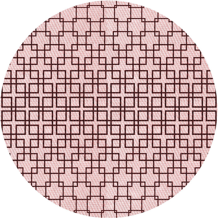 Square Machine Washable Transitional Light Rose Pink Rug in a Living Room, wshpat2399rd