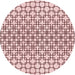 Square Patterned Light Rose Pink Rug, pat2399rd