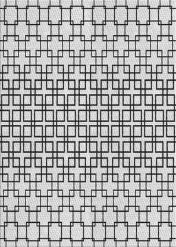 Patterned Ash Gray Novelty Rug, pat2399