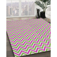 Patterned Green Novelty Rug, pat23