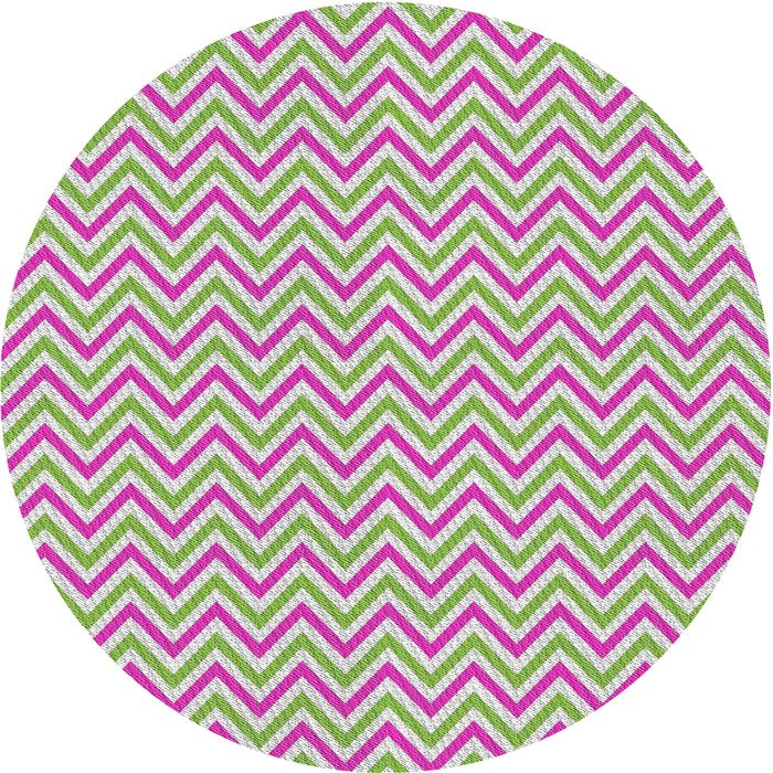 Square Machine Washable Transitional Green Rug, wshpat23