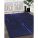 Patterned Night Blue Rug in Family Room, pat24blu