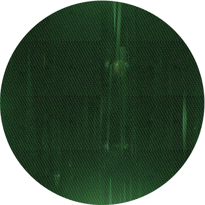 Square Machine Washable Transitional Deep Emerald Green Rug in a Living Room, wshpat24grn