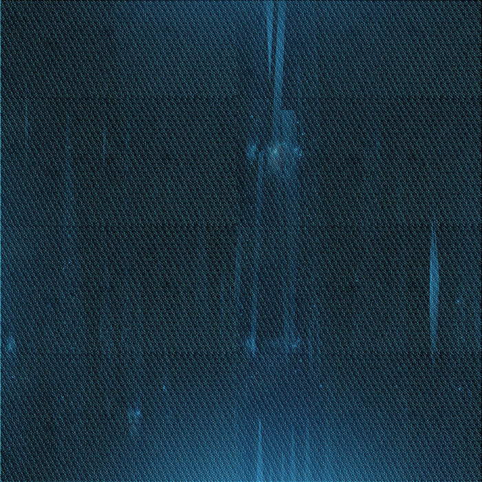 Round Patterned Teal Green Rug, pat24lblu