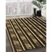 Patterned Bronze Brown Rug in Family Room, pat240brn