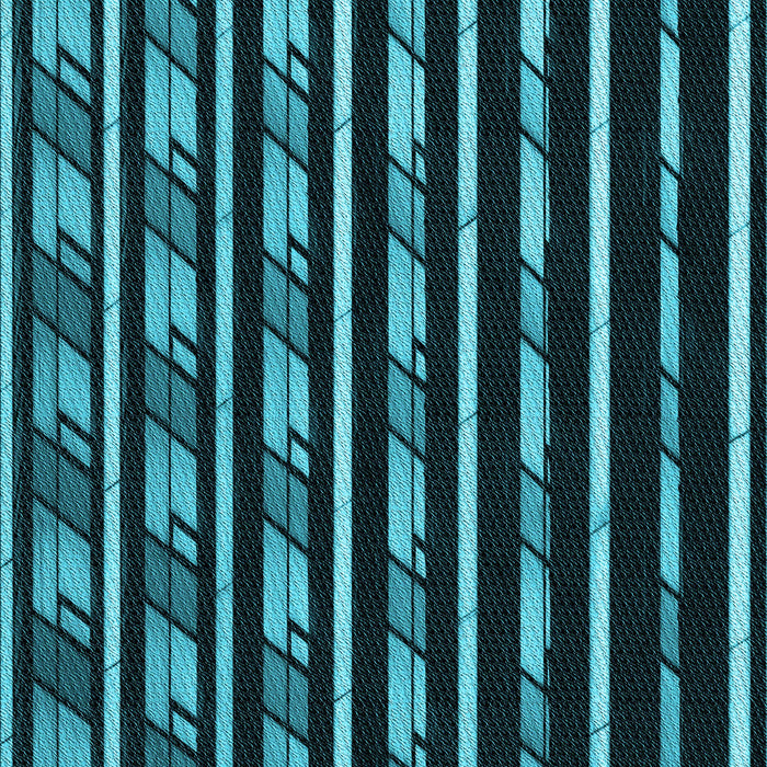 Patterned Dark Turquoise Green Rug, pat240lblu