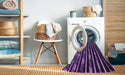 Machine Washable Transitional Purple Rug in a Washing Machine, wshpat240pur