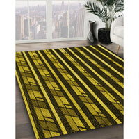 Patterned Midnight Gray Rug, pat240yw