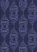 Patterned Night Blue Rug, pat2400blu