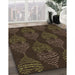 Patterned Oak Brown Rug in Family Room, pat2400brn