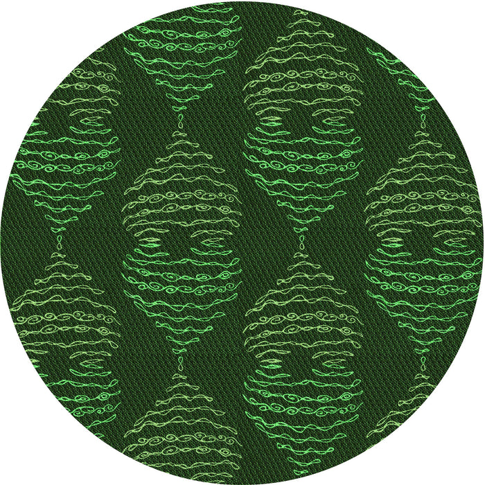 Square Machine Washable Transitional Black Rug in a Living Room, wshpat2400grn