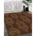 Machine Washable Transitional Red Rug in a Family Room, wshpat2400org