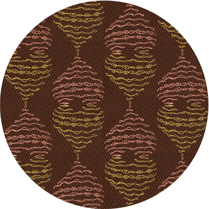 Square Machine Washable Transitional Red Rug in a Living Room, wshpat2400org