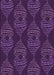 Machine Washable Transitional Dark Orchid Purple Rug, wshpat2400pur