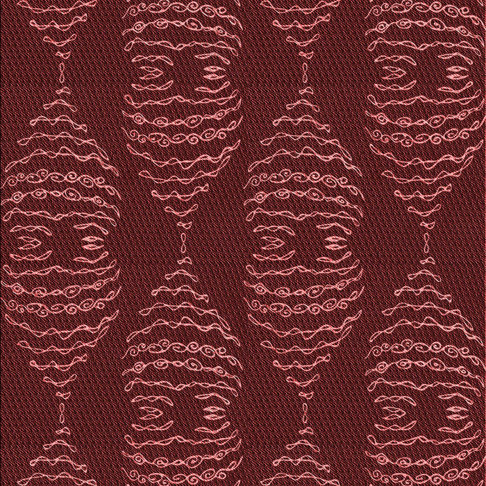 Machine Washable Transitional Red Rug, wshpat2400rd