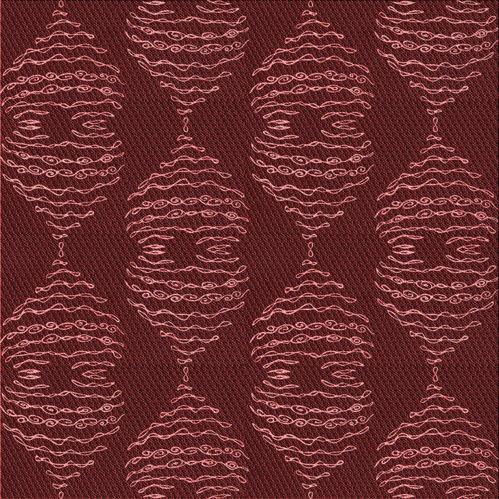 Round Machine Washable Transitional Red Rug, wshpat2400rd