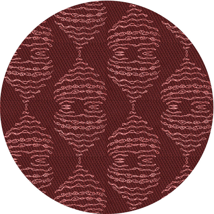 Square Machine Washable Transitional Red Rug in a Living Room, wshpat2400rd