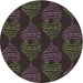 Sideview of Patterned Mid Gray Novelty Rug, pat2400