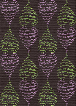 Patterned Mid Gray Novelty Rug, pat2400