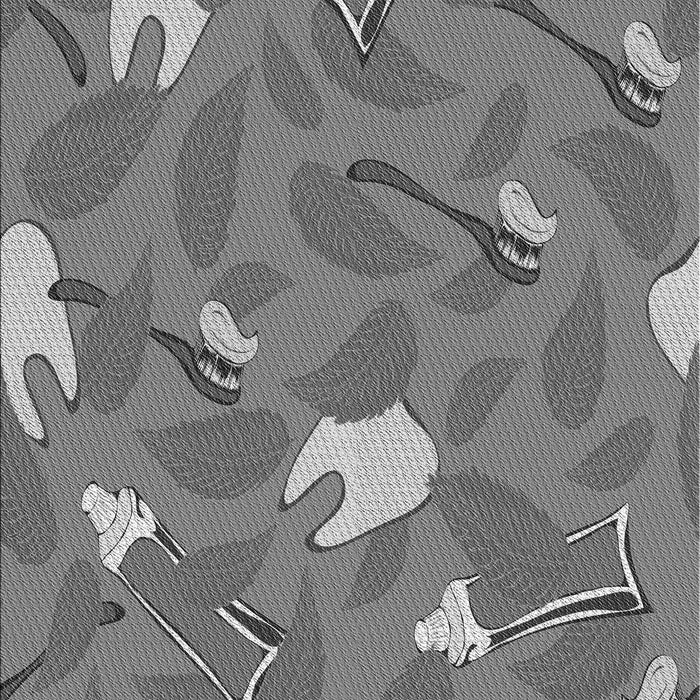 Patterned Carbon Gray Rug, pat2401gry