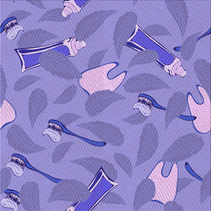 Round Machine Washable Transitional Purple Mimosa Purple Rug, wshpat2401pur