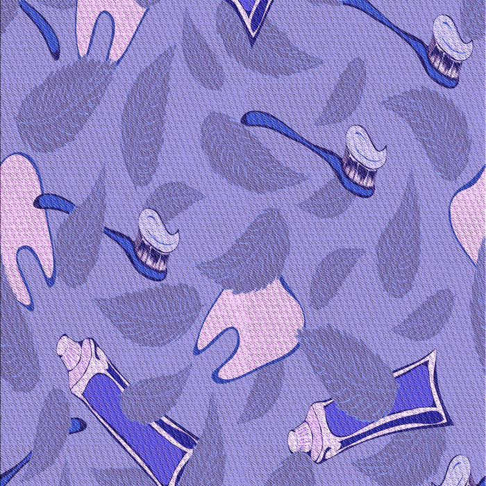 Patterned Purple Mimosa Purple Rug, pat2401pur