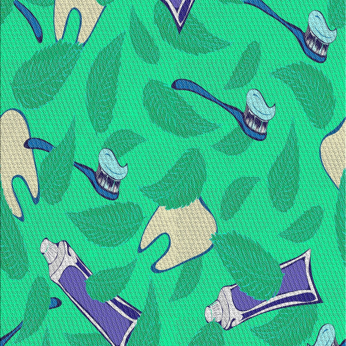 Patterned Earth Green Novelty Rug, pat2401