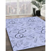 Machine Washable Transitional Blue Rug in a Family Room, wshpat2402blu